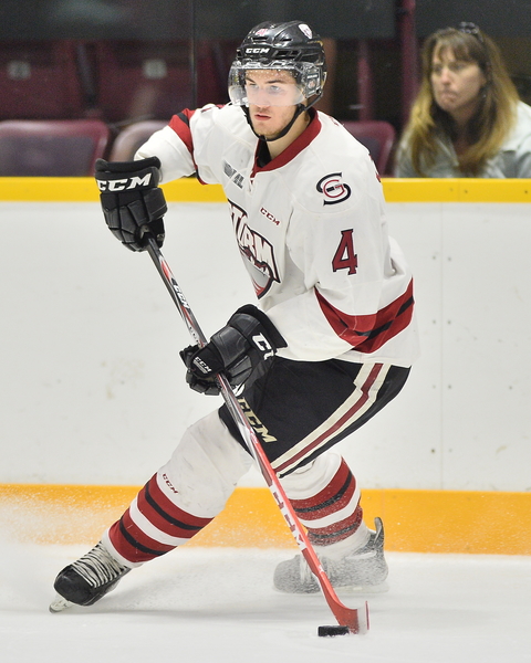 Noah Carroll of the Guelph Storm. Photo by Terry Wilson / OHL Images.